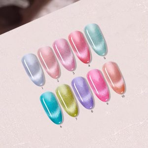 Nail Culture pastel cat eye gel polish collection